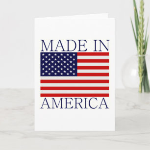 Carte Fabriqué en Amérique
