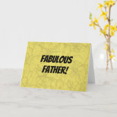 Carte Fabrique père (Fleur jaune)