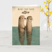 Carte Fabriqué pour chaque loutre (Fleur jaune)