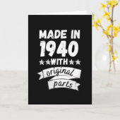 Carte fabriqués en 1940 avec des pièces d'origine, (Fleur jaune)