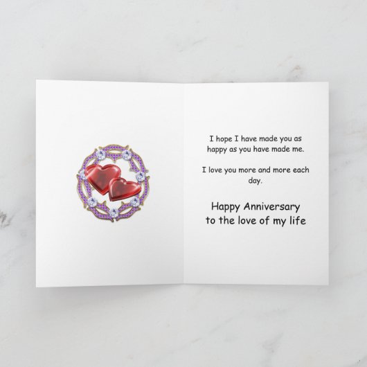 Carte Fabuleuses fleurs 4e anniversaire pour conjoint (Intérieur)