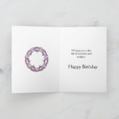 Carte Fabuleuses fleurs 80e anniversaire (Intérieur)