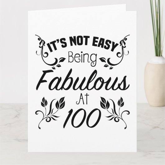Carte Fabuleux 100e anniversaire (Devant)
