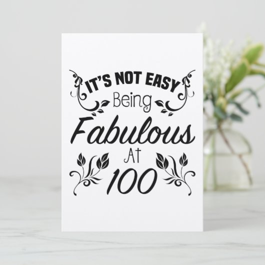 Carte Fabuleux 100e anniversaire (Debout devant)