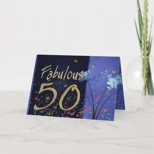 Carte Fabuleux 50e anniversaire ! (Devant)