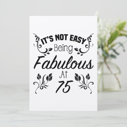 Carte Fabuleux 75e anniversaire (Debout devant)