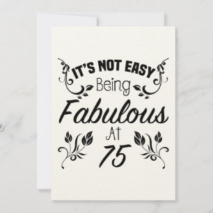 Carte Fabuleux 75e anniversaire