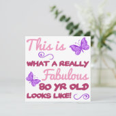 Carte Fabuleux 80e anniversaire (Debout devant)