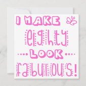 Carte Fabuleux 80e anniversaire (Devant)