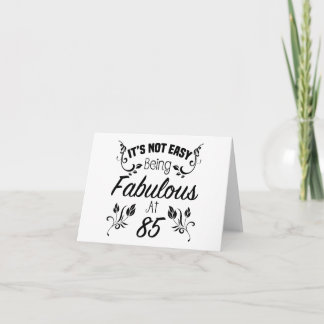 Carte Fabuleux 85e anniversaire