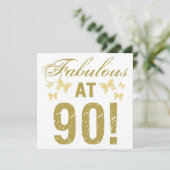 Carte Fabuleux 90e anniversaire (Debout devant)