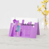 Carte Fabuleux agent de bord (Fleur jaune)