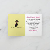 Carte Fabuleux Anniversaire Africain-Américain Lady Pink (Intérieur)
