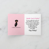 Carte Fabuleux anniversaire de la Dame afro-américaine (Intérieur)