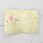 Carte Fabuleux en fleurs ! Jardin floral jaune  (Intérieur)