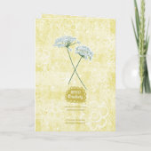 Carte Fabuleux en fleurs ! Jardin floral jaune  (Dos)