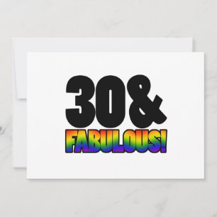 Carte Fabuleux Gay 30e anniversaire
