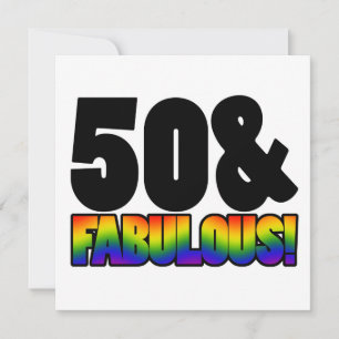 Carte Fabuleux Gay 50e anniversaire