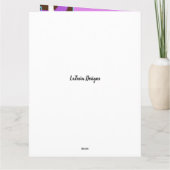 Carte Fabuleux Vibe ! Anniversaire afro-américain ! (Dos)