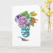 Carte Fabulous Fall Vegetal Bouquet (Fleur jaune)