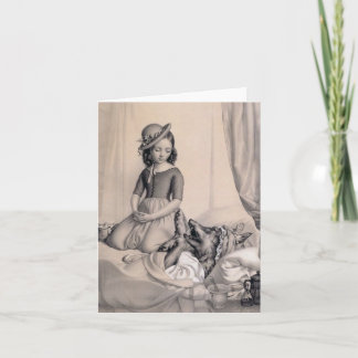 Carte Fabulous Little Red Riding Hood Card
