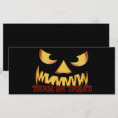 Carte Face citrouille 2 (Devant / Derrière)