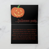 Carte Face citrouille pour Halloween (Intérieur)