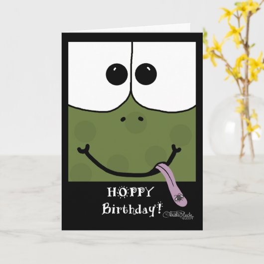 Carte Face de grenouille (Fleur jaune)