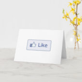 Carte Facebook aiment (Fleur jaune)