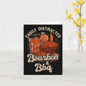 Carte Facilement Distrait Par Bourbon Et Bbq (Fleur jaune)
