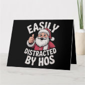 Carte Facilement distrait par Hos Funny Christmas Party (Devant)