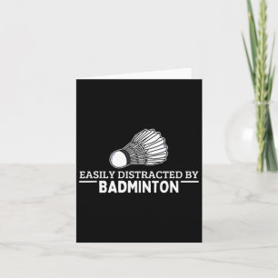 Carte Facilement distrait par le volant de badminton Drô