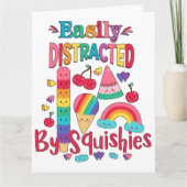 Carte Facilement Distrait Par Les Squishies (Devant)