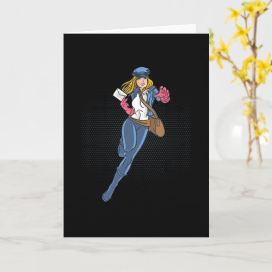 Carte Factrice (Fleur jaune)