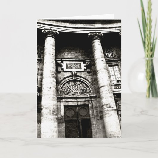 Carte Faculté de droit Facade (Devant)