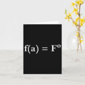 Carte Fafo Math Equation Funny Novelty Math Enseignant N (Fleur jaune)