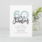 Carte Faire 60 look bon anniversaire de typographie mode (Debout devant)