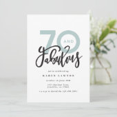 Carte Faire 70 look bon anniversaire moderne (Debout devant)