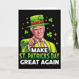 Carte Faire à nouveau grande la Saint-Patrick Chanceux T