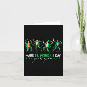 Carte Faire à nouveau grande la Saint-Patrick Trump en t
