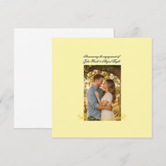 Carte Faire Annonce de Mariage Élégante