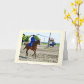 Carte Faire claquer le fouet (Fleur jaune)