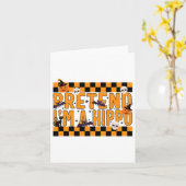 Carte Faire comme si je suis un costume hippo drôle Lazy (Fleur jaune)