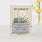 Carte Faire confiance au processus (Fleur jaune)