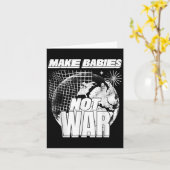 Carte Faire des bébés pas guerre (amour Humanité déclara (Fleur jaune)