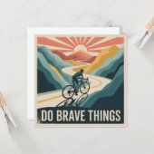 Carte Faire des Choses Courageuses (Devant/Arrière en situation)