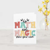 Carte Faire des maths pas de la magie Prof de maths Reto (Fleur jaune)