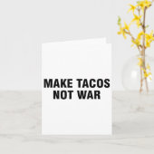 Carte Faire des Tacos pas la guerre (Fleur jaune)