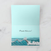 Carte « Faire des vagues » avec un espace réservé (Intérieur)