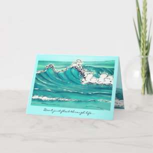 Carte « Faire des vagues » avec un espace réservé